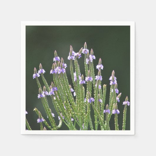 Lila Wildblume Serviette (Vorderseite)
