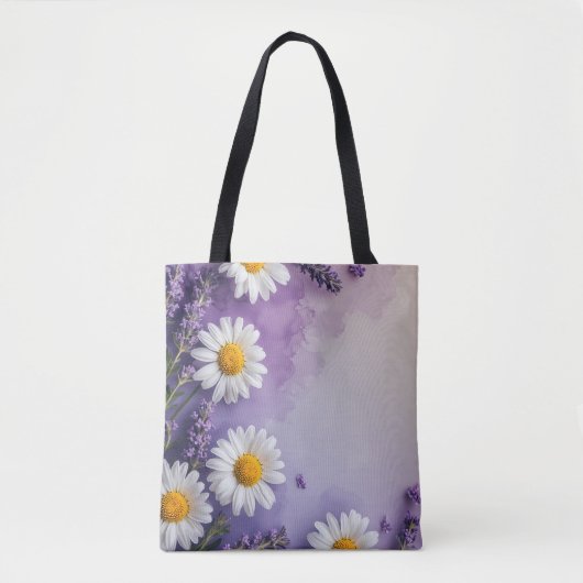 Lila Wildblume Tasche (Vorderseite)