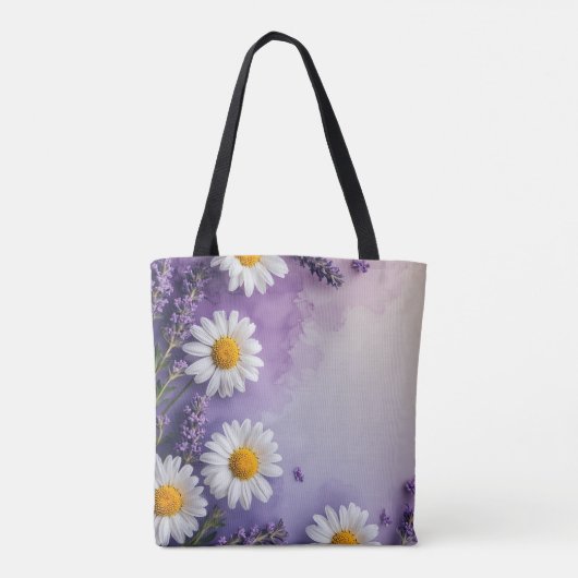 Lila Wildblume Tasche (Rückseite)