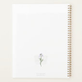 Lila Wildblume und Brillenschmetterling Planer (Rückseite)