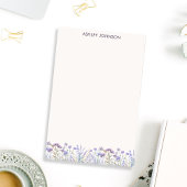 Lila Wildblume Wasserfarbe Wiese Post-it Klebezettel