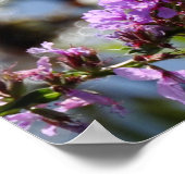 Lila Wildblume Zitat Poster (Ecke)