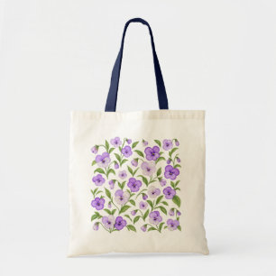 Lila Wildblumen Blumen-Tasche Tragetasche