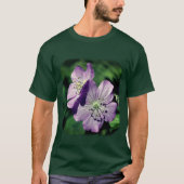 Lila Wildblumen Blumenart T-Shirt (Vorderseite)
