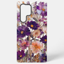 Lila Wildblumen-Blumenmuster
