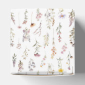 Lila Wildblumen Brautparty Custom Vielen Dank Geschenkschachtel (Oben)