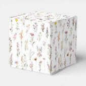 Lila Wildblumen Brautparty Custom Vielen Dank Geschenkschachtel (Rückseite)