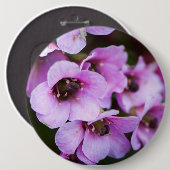 Lila Wildblumen Button (Vorne & Hinten)
