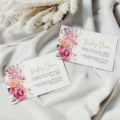 Lila Wildblumen Display-Duschkarte Begleitkarte