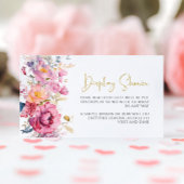 Lila Wildblumen Display-Duschkarte Begleitkarte