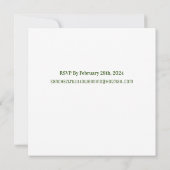 Lila Wildblumen Einladung (Rückseite)