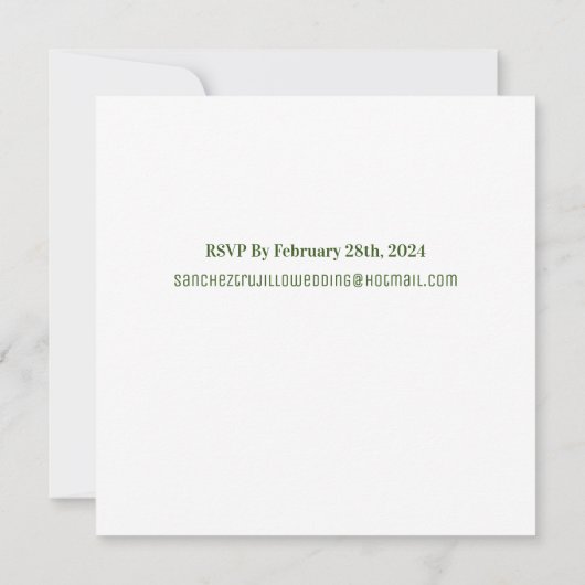 Lila Wildblumen Einladung (Rückseite)