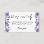 Lila Wildblumen für Kinder Begleitkarte (Vorderseite)