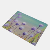 Lila Wildblumen Fußmatte (Schrägansicht)