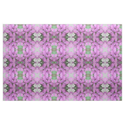 Lila Wildblumen Gemustertes Blumengewebe Stoff (Fat Quarter (45,7 x 55,9 cm))