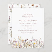 Lila Wildblumen Grenzüberschreitendes Brautparty (Vorne/Hinten)