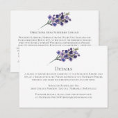 Lila Wildblumen Grünfläche/Detailkarten (Vorne/Hinten)