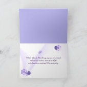 Lila Wildblumen im Frühjahr Karte (Innenseite)