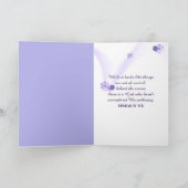 Lila Wildblumen im Frühjahr Karte (Innenseite)