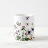 Lila Wildblumen Kaffeetasse (Mittel)