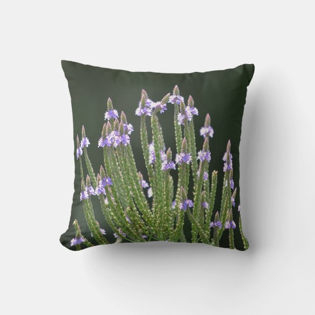 Lila Wildblumen Kissen (Vorderseite)