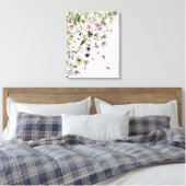 Lila Wildblumen Leinwanddruck (Insitu (Schlafzimmer))