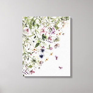 Lila Wildblumen Leinwanddruck