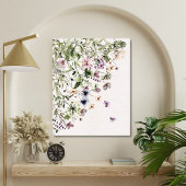 Lila Wildblumen Leinwanddruck