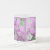 Lila Wildblumen Mattierte Tasse (Mittel)