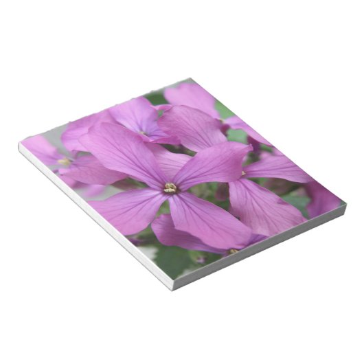 Lila Wildblumen Notepad Notizblock (angewinkelt)