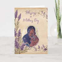 Lila Wildblumen Orthodoxe Muttertag