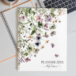 Lila Wildblumen Planer<br><div class="desc">Genießen Sie Ihre Liebe für Natur und Blume mit unserem Watercolor Lila Wildblumen Planer. Jede Seite blüht mit Frühlingsinspirierung!</div>