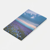 Lila Wildblumen Post-it Klebezettel (angewinkelt)