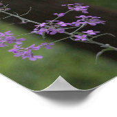 Lila Wildblumen Poster (Ecke)