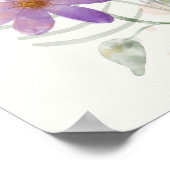 Lila Wildblumen Poster (Ecke)