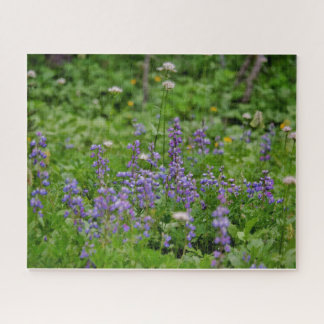 Lila Wildblumen Puzzle