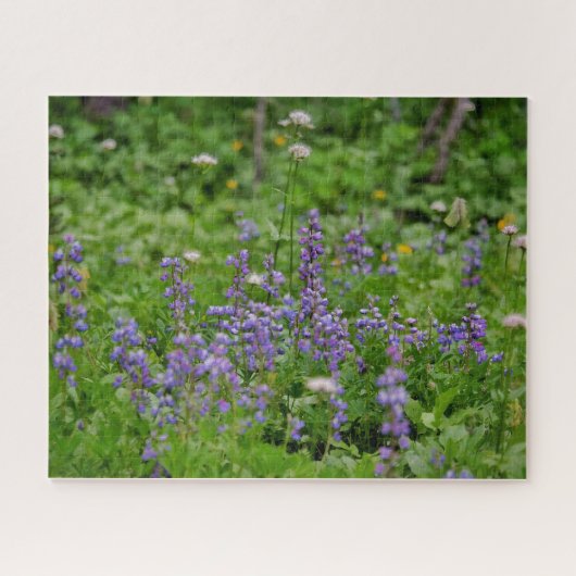 Lila Wildblumen Puzzle (Horizontal)
