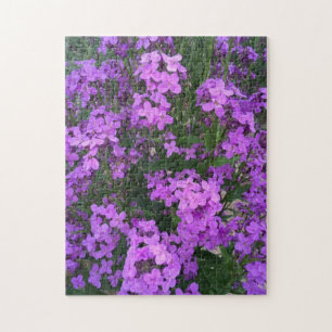 Lila Wildblumen Puzzle