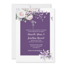 Lila Wildblumen Rosenhochzeit