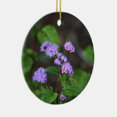 Lila Wildblumen-Schmuck Keramik Ornament (Rechts)