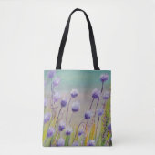 Lila Wildblumen Tasche (Vorderseite)