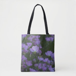 lila Wildblumen Tasche