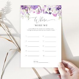 Lila Wildblumen waren wir Brautparty