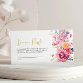 Lila Wildblumen Windeldrehkarte Begleitkarte