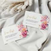 Lila Wildblumen Windeldrehkarte Begleitkarte