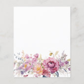 Lila Wildblumen zur Hochzeitsfeier (Rückseite)