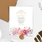 Lila Wildblumen zur Hochzeitsfeier