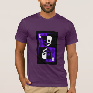 Lila Wildcard Poker Diamonds Inspirierter Benutzer T-Shirt