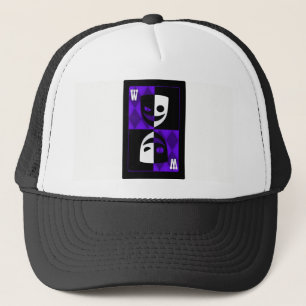 Lila Wildcard Poker Diamonds Trucker Cap Truckerkappe