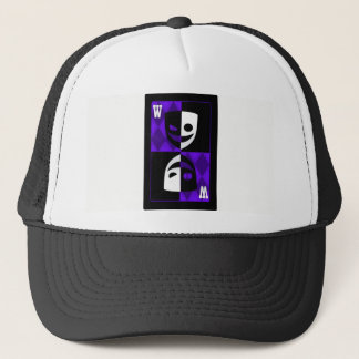 Lila Wildcard Poker Diamonds Trucker Cap Truckerkappe